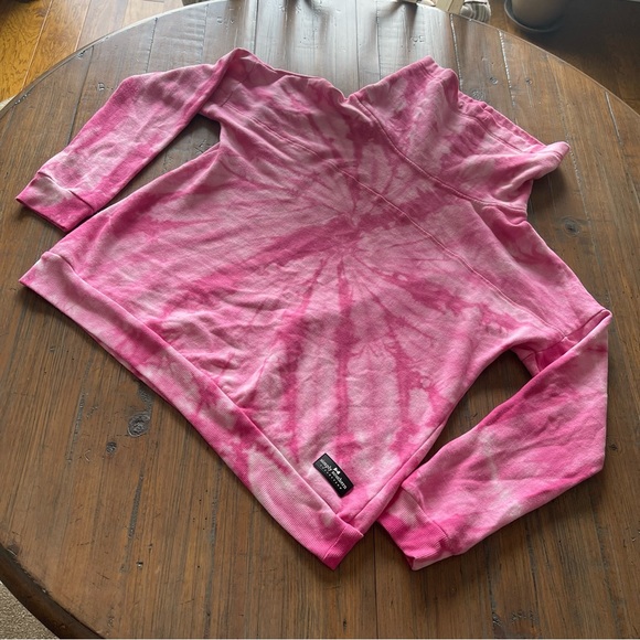 Simply Southern L pink tie dye sweatshirt - Picture 2 of 16